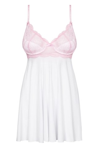 KOMPLET GIRLLY BABYDOLL S/M biały