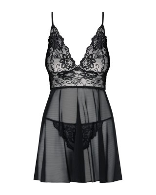 KOMPLET IDILLIA BABYDOLL L/XL czarny