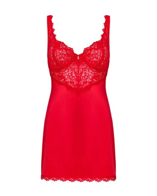 KOSZULKA AMOR CHERRIS CHEMISE S/M czerwony
