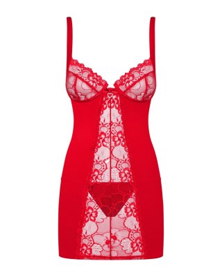 KOSZULKA HEARTINA CHEMISE L/XL czerwony