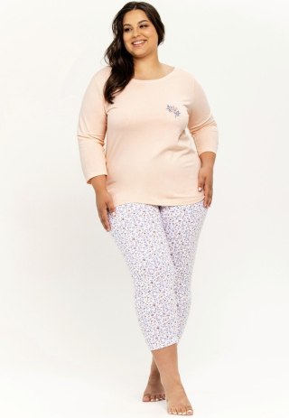 PIŻAMA ARIELLA 3256 7/8 R R.2XL-3XL XXL morelowy