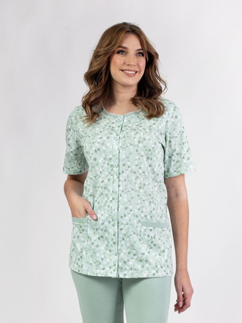 PIŻAMA DAMSKA 694 KR R.2XL-3XL XXL zielony PIŻAMA DAMSKA 694 KR R.2XL-3XL XXL zielony