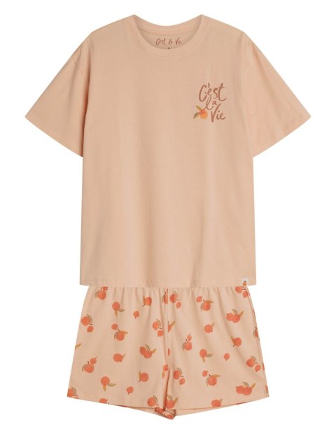 PIŻAMA DAMSKA NARANJA 42684 KR XL brzoskwiniowy