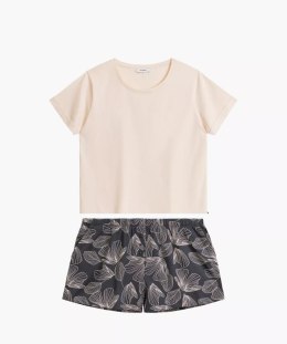 PIŻAMA DAMSKA NLP-489 KR XXL jasny pudrowy