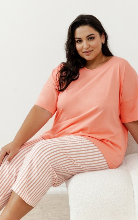 PIŻAMA ELOISE 3375 KR R.2XL-3XL 3XL łososiowy PIŻAMA ELOISE 3375 KR R.2XL-3XL 3XL łososiowy