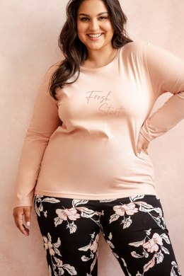 PIŻAMA KATIE 3255 DR R.2XL-3XL XXL ciemny beż