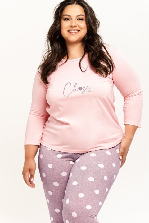 PIŻAMA LIBBY 3268 3/4 R R.2XL-3XL XXL różowy PIŻAMA LIBBY 3268 3/4 R R.2XL-3XL XXL różowy