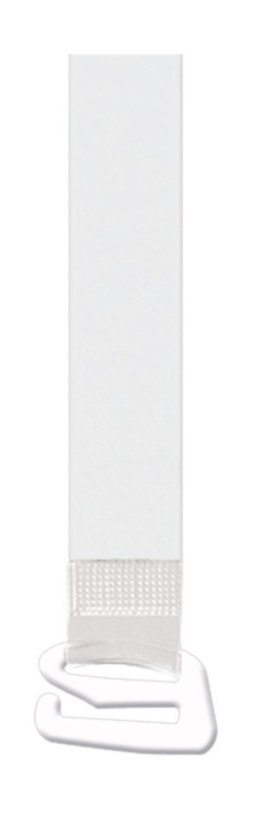 RAMIĄCZKA SILIKONOWE Z METALOWYM ZACZEPEM RT-103 14MM 14 mm transparentny/biały zaczep