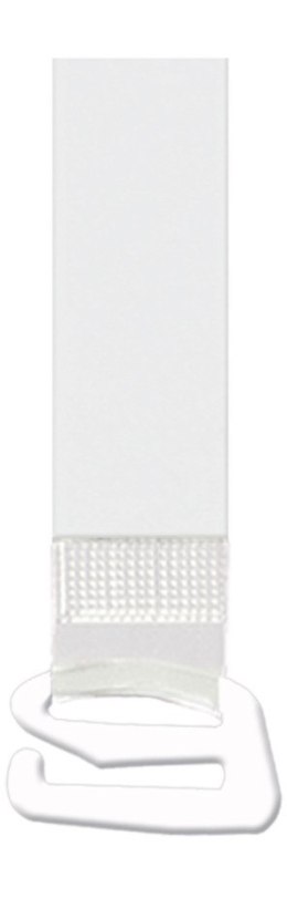 RAMIĄCZKA SILIKONOWE Z METALOWYM ZACZEPEM RT-105 18MM 18 mm transparentny/biały zaczep