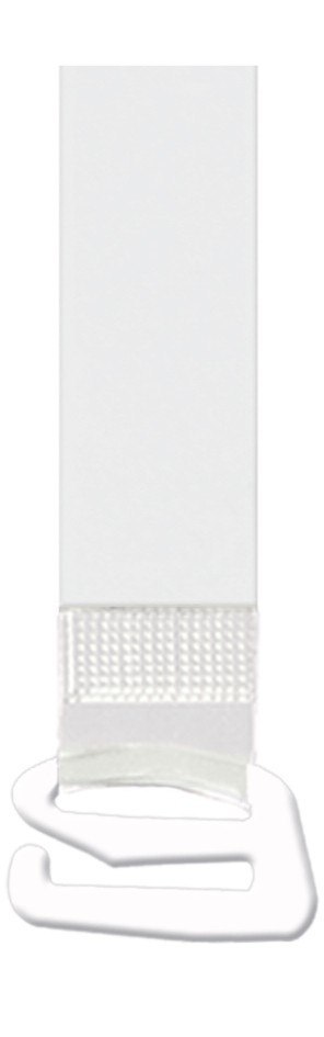 RAMIĄCZKA SILIKONOWE Z METALOWYM ZACZEPEM RT-105 18MM 18 mm transparentny/biały zaczep