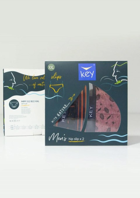 SLIPY MĘSKIE MPP 512 B22 XXL granatowy/czerwony melange SLIPY MĘSKIE MPP 512 B22 XXL granatowy/czerwony melange