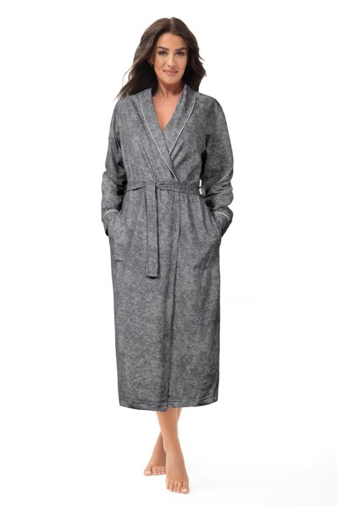 SZLAFROK BAWEŁNIANY FR-384 XL grafitowy SZLAFROK BAWEŁNIANY FR-384 XL grafitowy