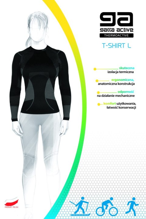 T-SHIRT WOMEN THERMOACTIVE BASIC AMA M black/grey T-SHIRT WOMEN THERMOACTIVE BASIC AMA M black/grey