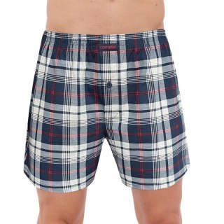 BOKSERKI COMFORT 002/310 M szary/jeans/kratka