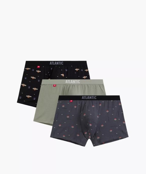 BOKSERKI MĘSKIE 3MH-211 XXL czarny/jasny zielony/grafit BOKSERKI MĘSKIE 3MH-211 XXL czarny/jasny zielony/grafit
