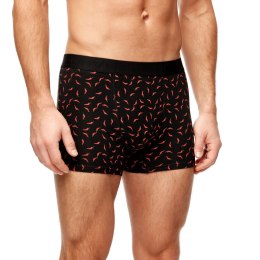 BOKSERKI MĘSKIE BB006 L czarny/papryczki