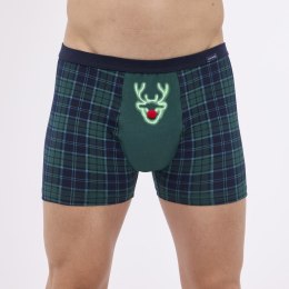 BOKSERKI ŚWIĄTECZNE 007/75 RED NOSE XL zielony
