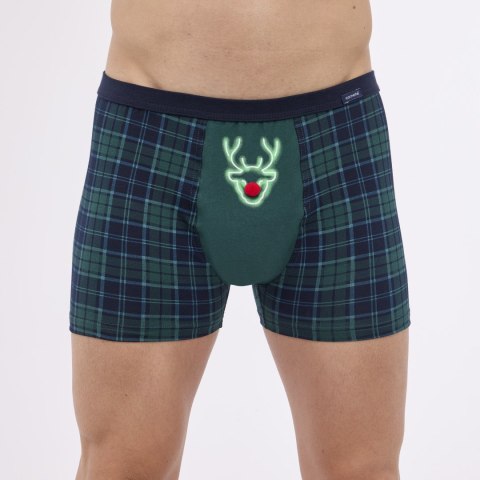 BOKSERKI ŚWIĄTECZNE 007/75 RED NOSE XL zielony BOKSERKI ŚWIĄTECZNE 007/75 RED NOSE XL zielony