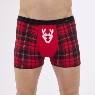 BOKSERKI ŚWIĄTECZNE 007/76 RED NOSE 2 XXL czerwony