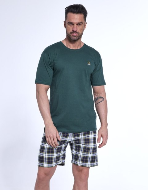PIŻAMA MĘSKA 326/182 NATURE 2 KR R.3XL-5XL 4XL zielony PIŻAMA MĘSKA 326/182 NATURE 2 KR R.3XL-5XL 4XL zielony