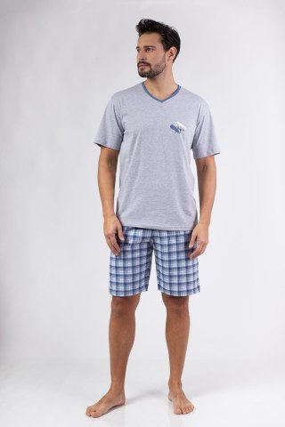 PIŻAMA MĘSKA 475 KR M melange