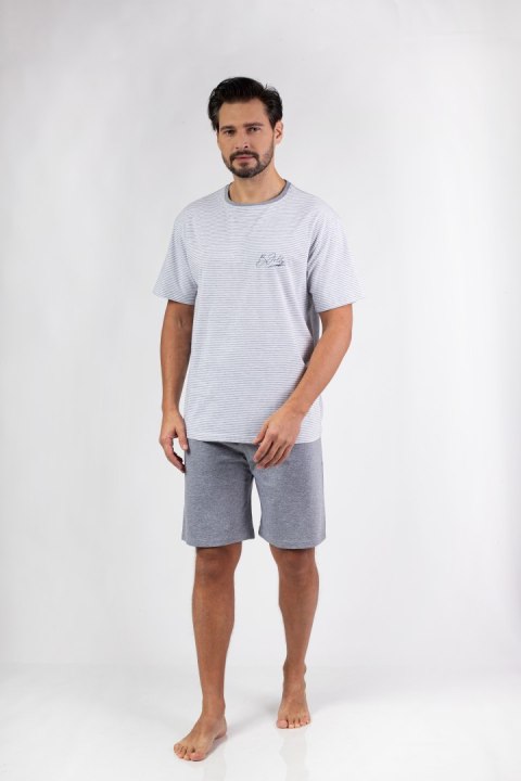 PIŻAMA MĘSKA 483 KR XL ciemny melange PIŻAMA MĘSKA 483 KR XL ciemny melange