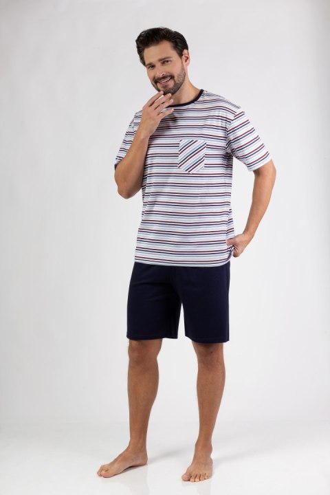 PIŻAMA MĘSKA 496 KR R.2XL XXL bordowy PIŻAMA MĘSKA 496 KR R.2XL XXL bordowy