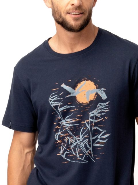 PIŻAMA MĘSKA MNS 749 KR M granat/szary PIŻAMA MĘSKA MNS 749 KR M granat/szary