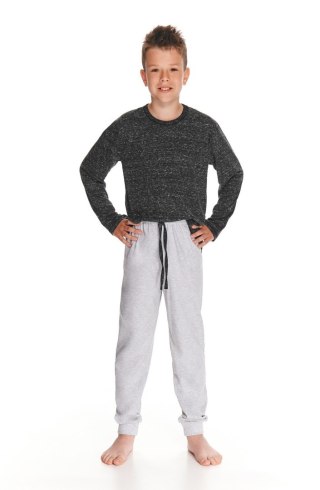 PIŻAMA CHŁOPIĘCA VITO 2825 DR R.92-116 SALE 104 czarny/melange