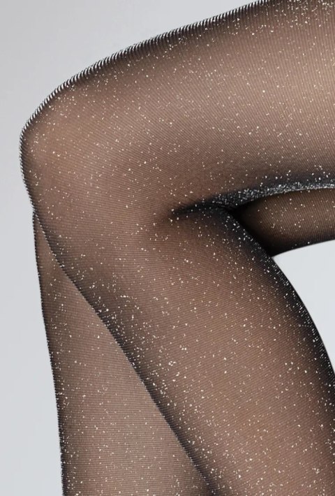RAJSTOPY NAIS LUREX 20 DEN 2 nero.silver