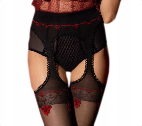 RAJSTOPY AMOUR ROUGE 20 DEN 3 black/red RAJSTOPY AMOUR ROUGE 20 DEN 3 black/red
