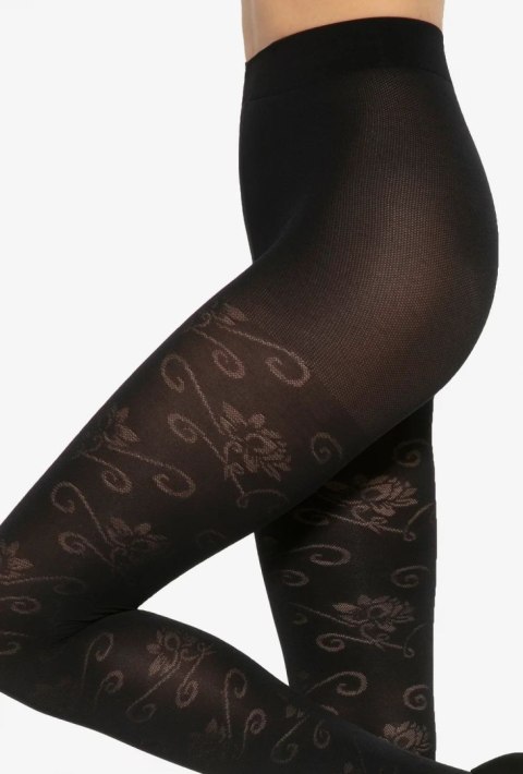 RAJSTOPY FLORAL W.02 50 DEN SALE 2 nero RAJSTOPY FLORAL W.02 50 DEN SALE 2 nero