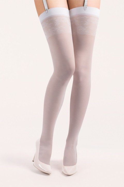 POŃCZOCHY DO PASKA KATIA PLUS SIZE 5/6 bianco POŃCZOCHY DO PASKA KATIA PLUS SIZE 5/6 bianco