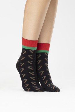 SKARPETKI CANDY CANE SALE uni black/red/green