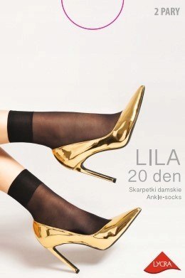 SKARPETKI DAMSKIE LILA 20 DEN uni nero