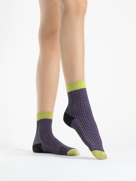 SKARPETKI OP-ART 40 DEN SALE uni dark lilac SKARPETKI OP-ART 40 DEN SALE uni dark lilac