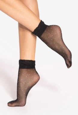 SKARPETKI SPRING VIBES WZ.06 15 DEN uni nero-silver