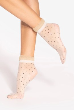 SKARPETKI SPRING VIBES WZ.06 15 DEN uni visone/gold