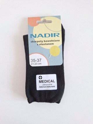SKARPETY BEZUCISKOWE Z ELASTANEM 38-40 czarny