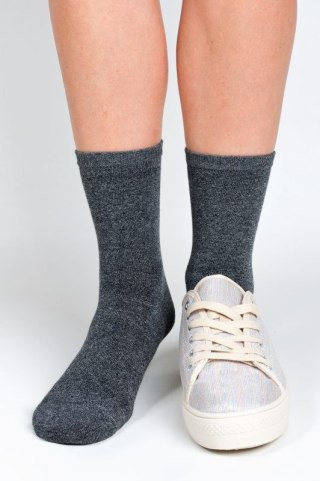 SKARPETY DAMSKIE BAMBUS 38-41 ciemny melange