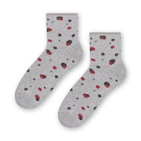 SKARPETY DAMSKIE FROTTE 123 35-37 szary/kropki 053 SKARPETY DAMSKIE FROTTE 123 35-37 szary/kropki 053