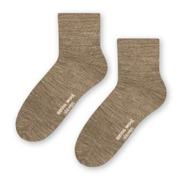 SKARPETY DAMSKIE MERINO WOOL 130 38-40 beżowy/melange