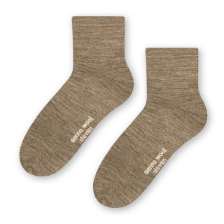 SKARPETY DAMSKIE MERINO WOOL 130 38-40 beżowy/melange