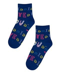 SKARPETY PERFECT WOMAN FANTASIA 36-38 navy.b6r/wz.199
