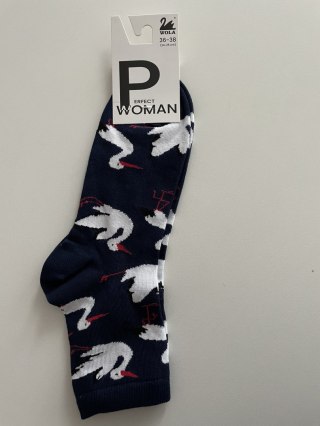SKARPETY PERFECT WOMAN FANTASIA 36-38 navy.b85/wz.090
