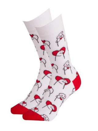SKARPETY WALENTYNKI 39-42 white.05a/wz.999