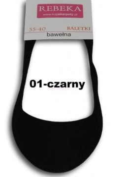 BALERINKI BAWEŁNA 1251 35-40 czarny