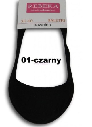 BALERINKI BAWEŁNA 1251 35-40 czarny