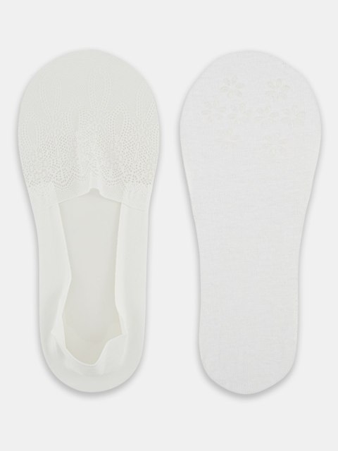 BALERINKI KORONKA SILIKON ABS SN049 36-41 biały