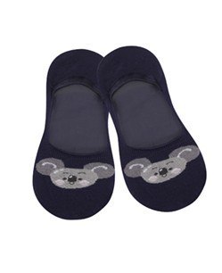 MOKASYNKA DAMSKA WZOROWANA SILIKON 36-38 navy.b8u/wz.960